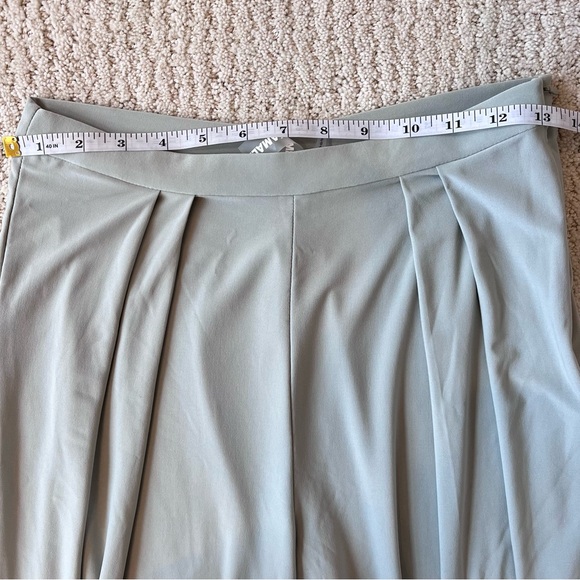 NORMA KAMALI Revolve Sage Green Pleated Dress Pants Trousers S - Picture 9 of 11